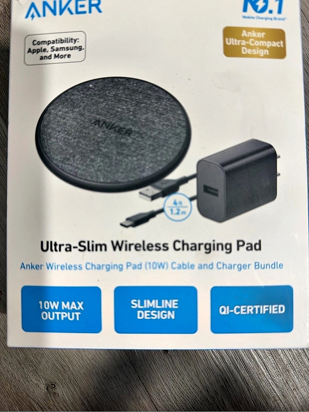 Anker 318 Wireless Charging Pad Wireless Charging Pad 10W Black NWT